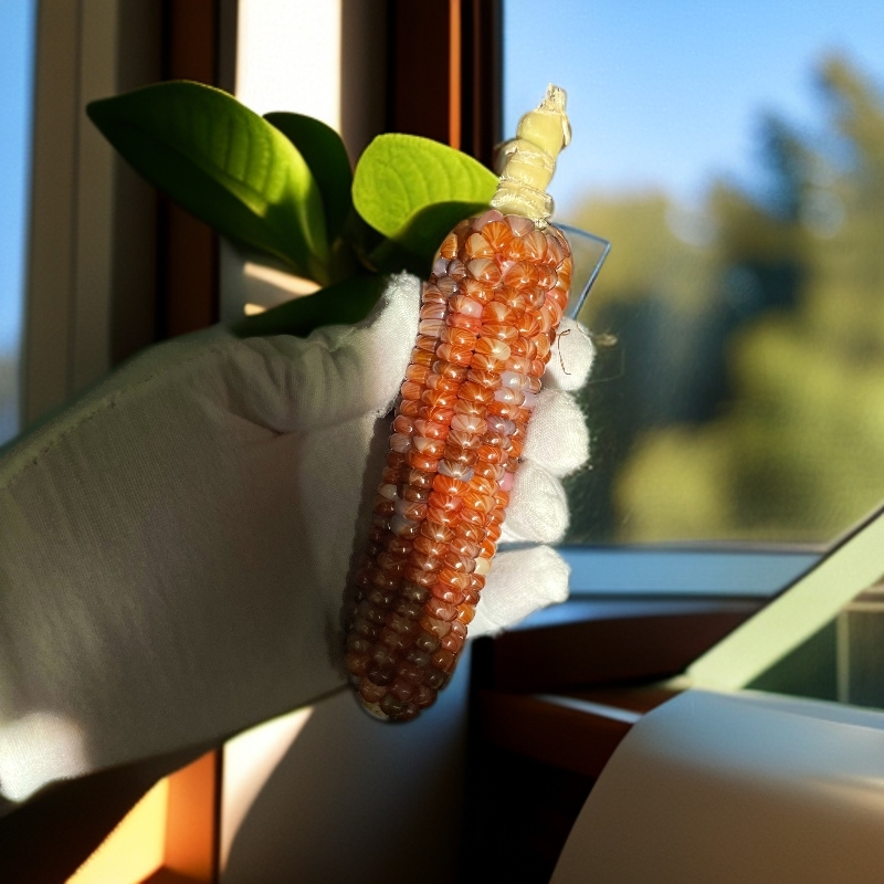 文玩玉米摆件(图片仅供参考)