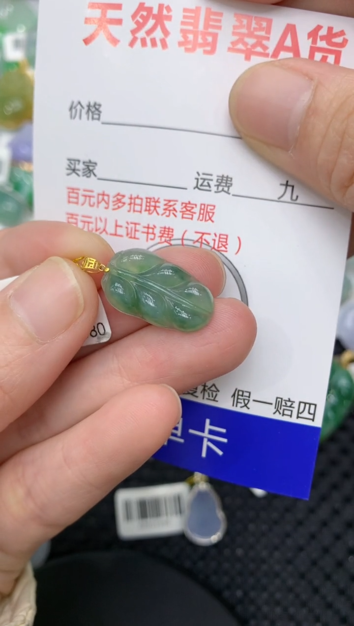 【闪购商品】翡翠颈饰18K金镶嵌11111111111