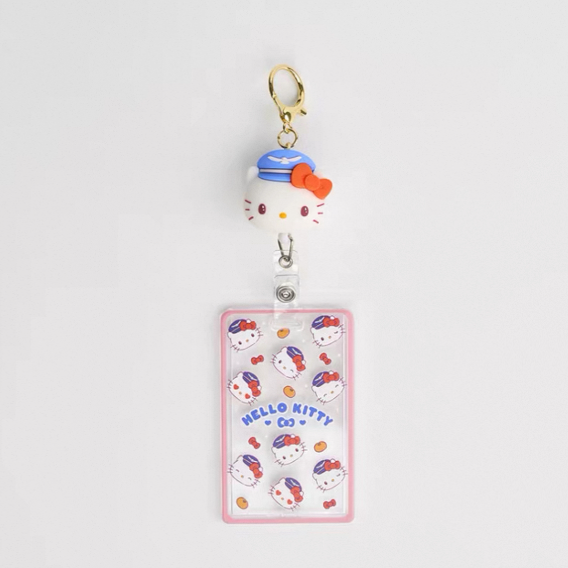 【济州岛限定】Hello Kitty 机场系列 机长Kitty 卡套 钥匙扣 挂件