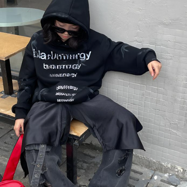 中大童潮童2025冬季新款时尚百搭一体绒卫衣98079