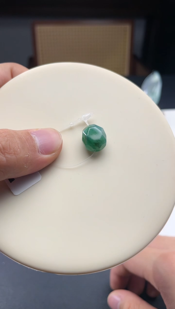 散珠翡翠冰种绿色单珠可配串