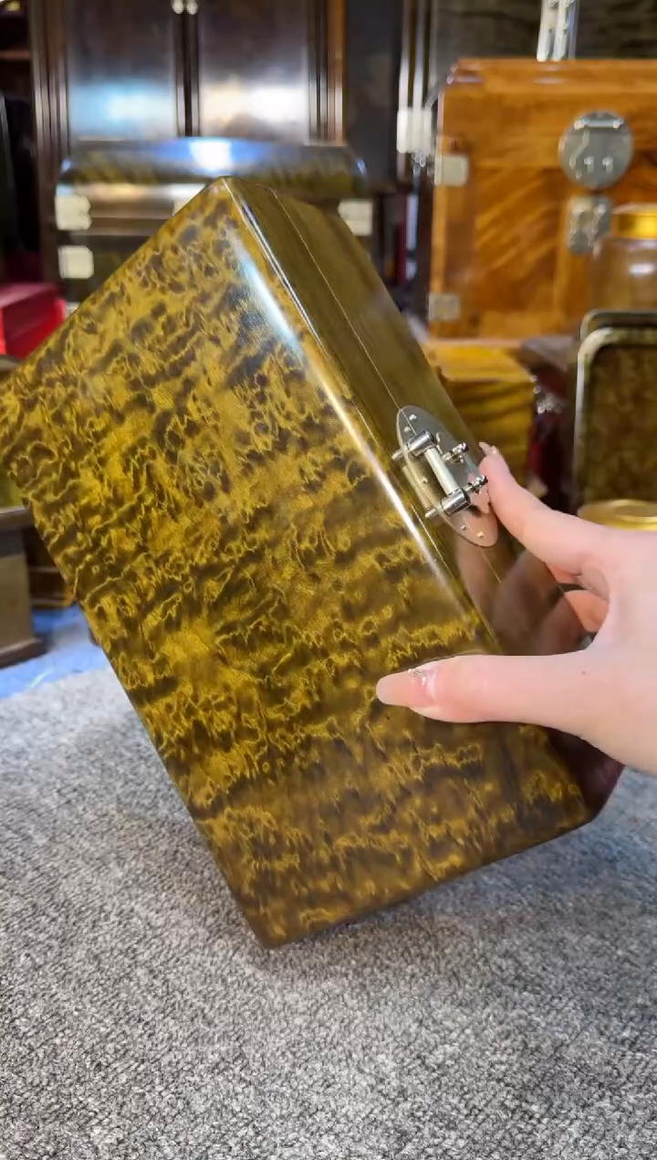 【闪购商品】乌木类成套家具精美阴沉乌木首饰盒Y148