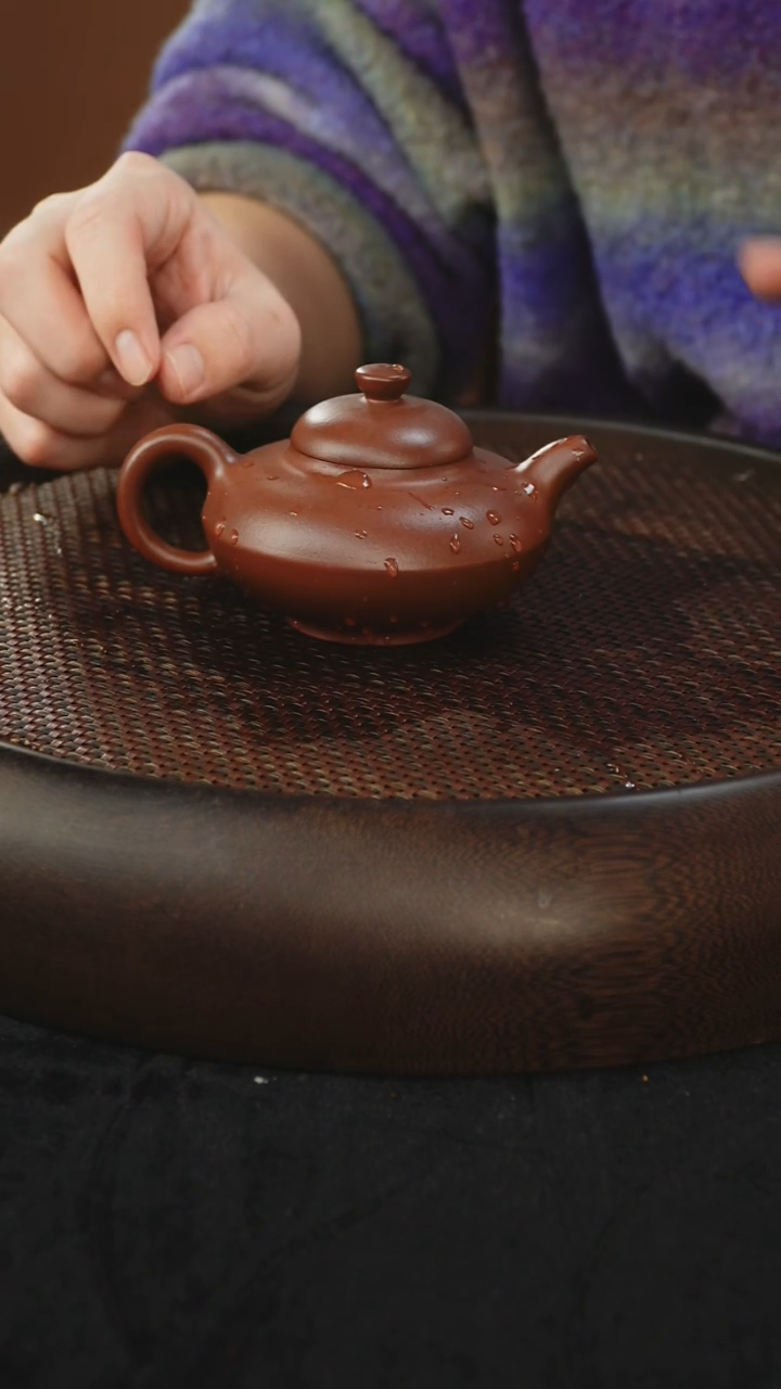 茶壶紫砂合欢 紫泥