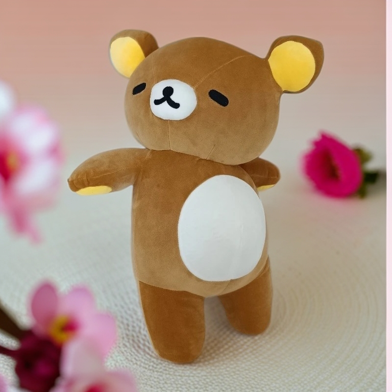 L码肥仔啤酒肚超大超萌轻松熊毛绒玩偶睡觉抱枕生日礼物