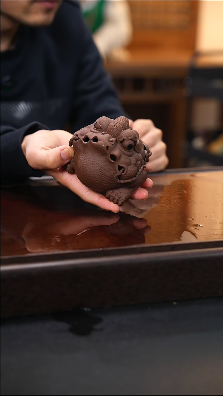 紫砂茶宠紫砂金蟾