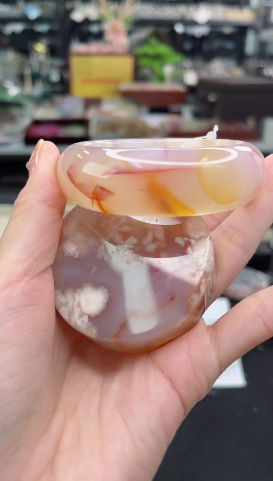 【闪购商品】石英质玉手镯未镶嵌55圈口（赠品镯心）6569114