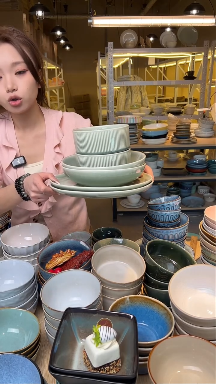 瓷109【瑕疵】外贸尾货窑变釉下彩