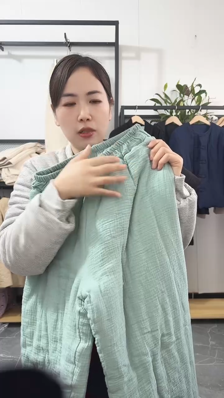 x****0双层纱棉裤棉花