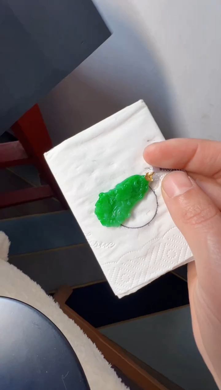 【闪购商品】定制翡翠18K金镶嵌2600元