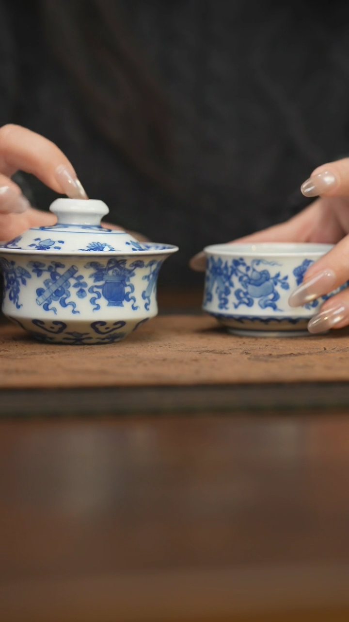 【闪购商品】杯柴窑青花破价福利