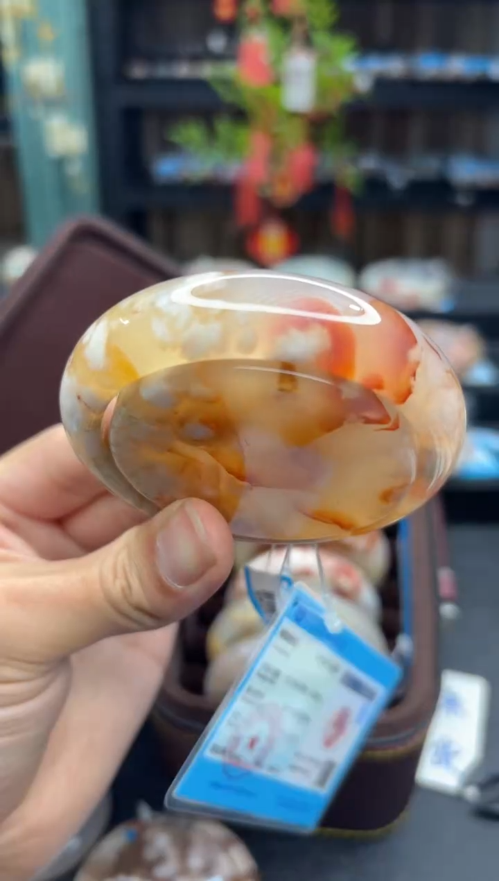 【闪购商品】石英质玉手镯未镶嵌583（58圈赠送镯心）