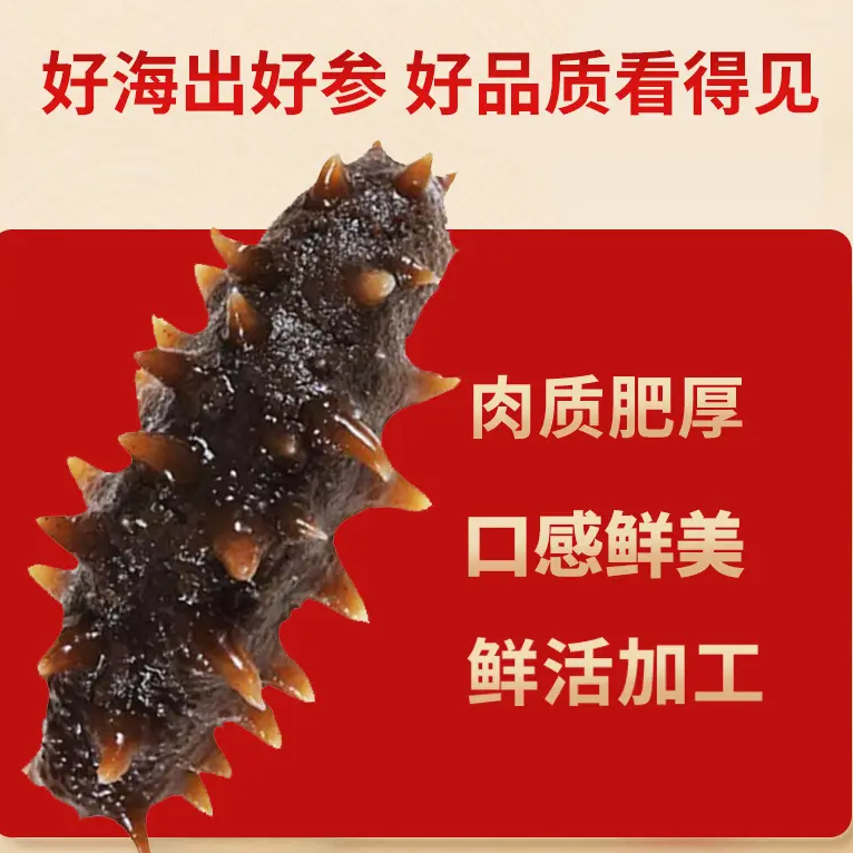 【买25根送5根】一袋30根650克即食海参海养殖免煮开袋即食营养滋补