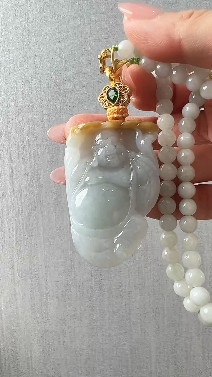 颈饰未镶嵌翡翠佛公
