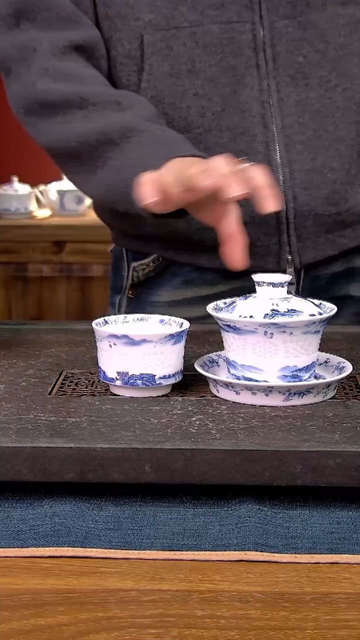 简装家用款2件套 白瓷陶瓷茶具