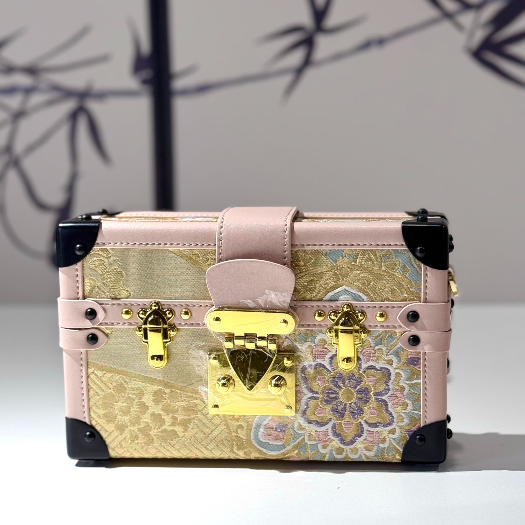 【硬盒子】非遗手工真丝唐锦包 高级感小众女包时尚晚宴包