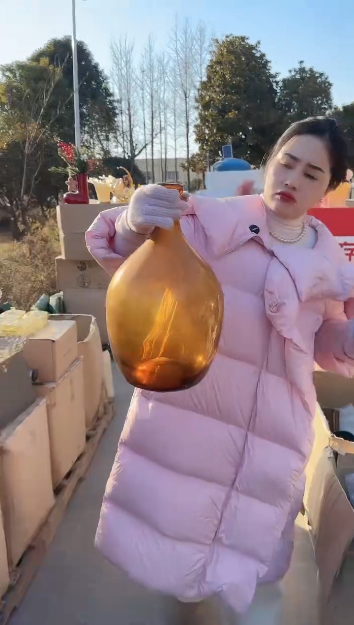 【闪购商品】玻璃EMS-安琪微瑕花瓶--IIBQP