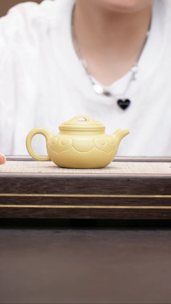 茶壶紫砂本山绿泥 仿古如意