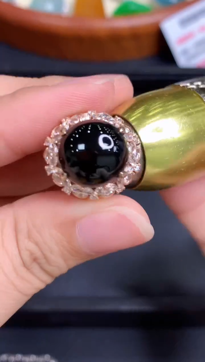 18K金镶嵌戒指翡翠727-中国好珍宝