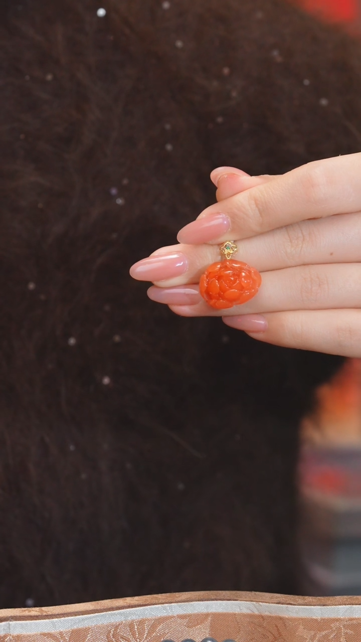 【闪购商品】南红玛瑙戒指18K金镶嵌多样性发@@N7616