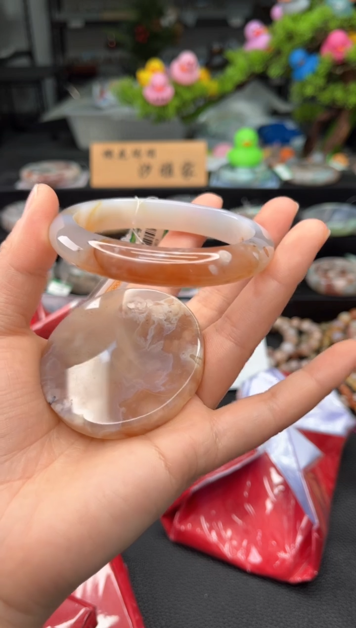石英质玉未镶嵌手镯60圈口（赠品镯心）3455469
