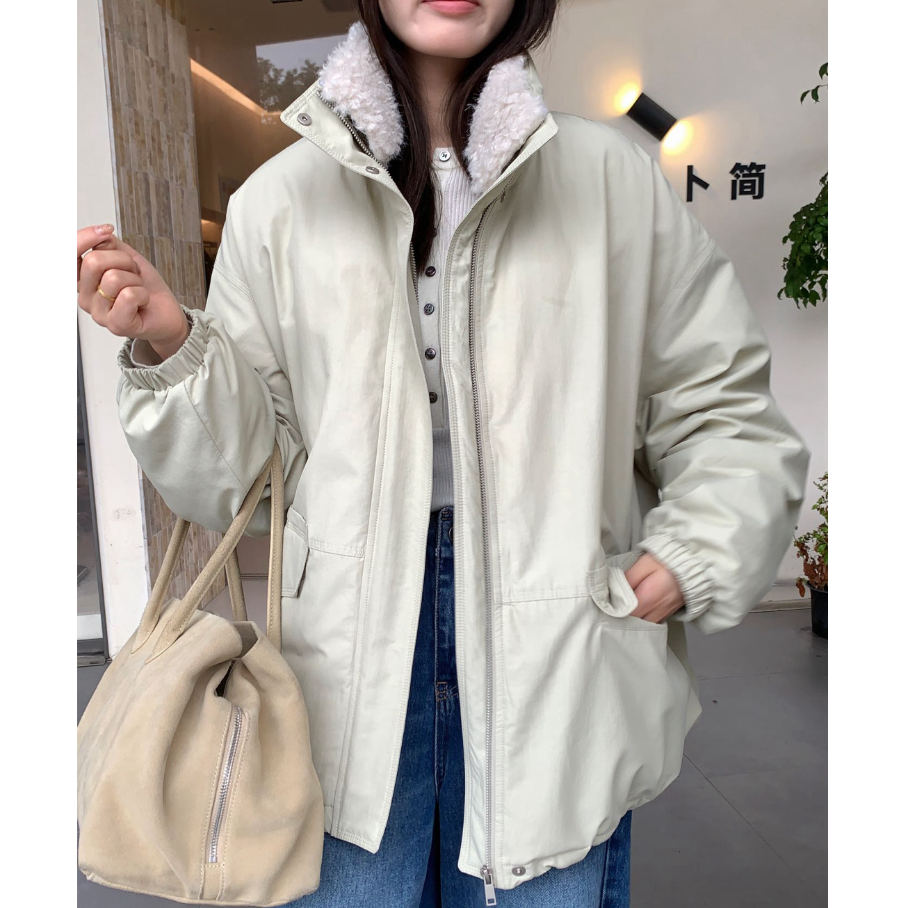 3057款韩系立领新国标90羽绒服  man