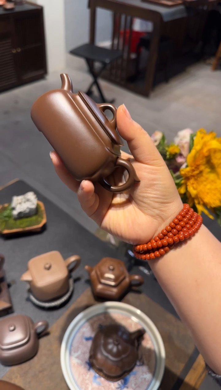 紫砂茶壶长四方 紫砂壶