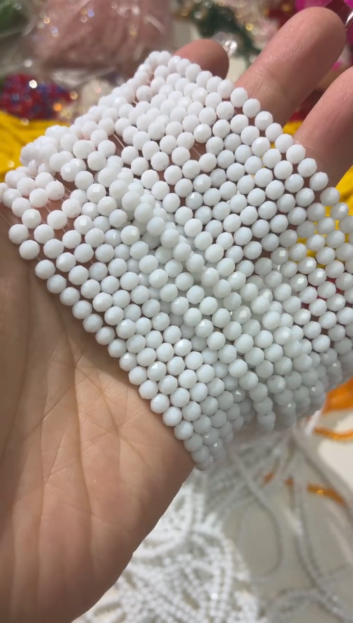 玻璃2463卡6水晶扁本色10条瓷白色