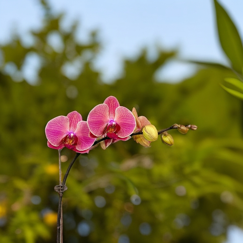 （桔子）蝴蝶兰盆栽带花剑花期长室内种植观赏送礼佳品