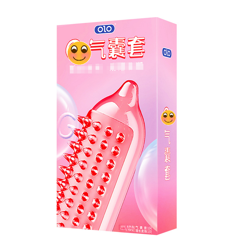 气囊颗粒设计玻尿酸天然橡胶胶乳男用护理卫生