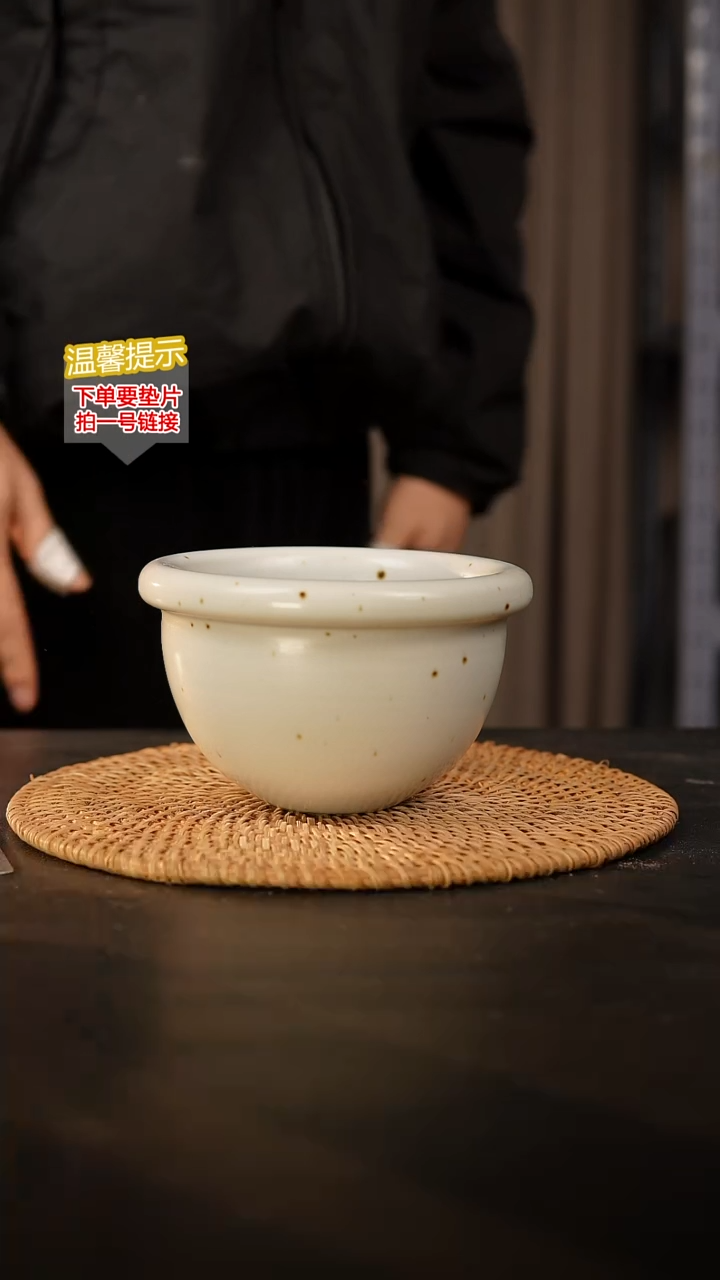 瓷片 无孔！捣蒜罐