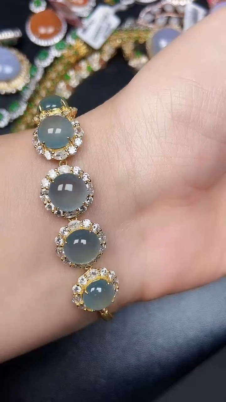 银S925镶嵌戒指翡翠2920