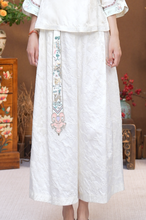 JIXIANGYIJIA/吉祥衣家苇杭新中式汉服阔腿裤952129914