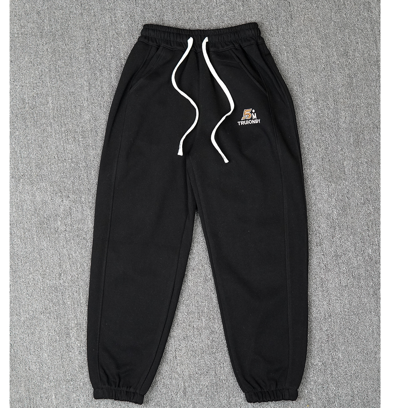 秋款长裤卫裤棉男童青少年牛筋口裤脚时尚潮流