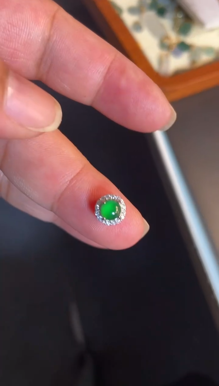 吊坠(不含链)银S925镶嵌翡翠1