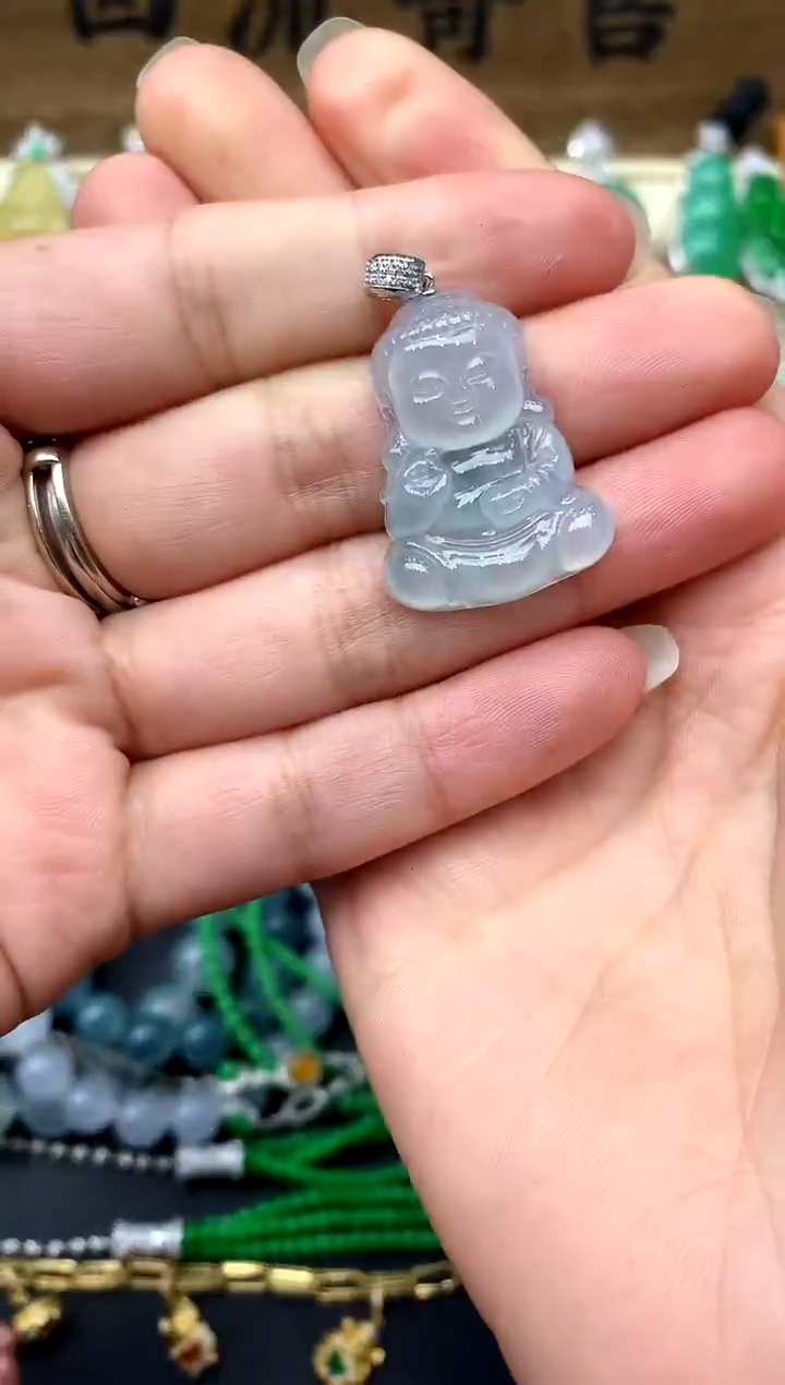 【闪购商品】翡翠颈饰18K金镶嵌227-中国好珍宝