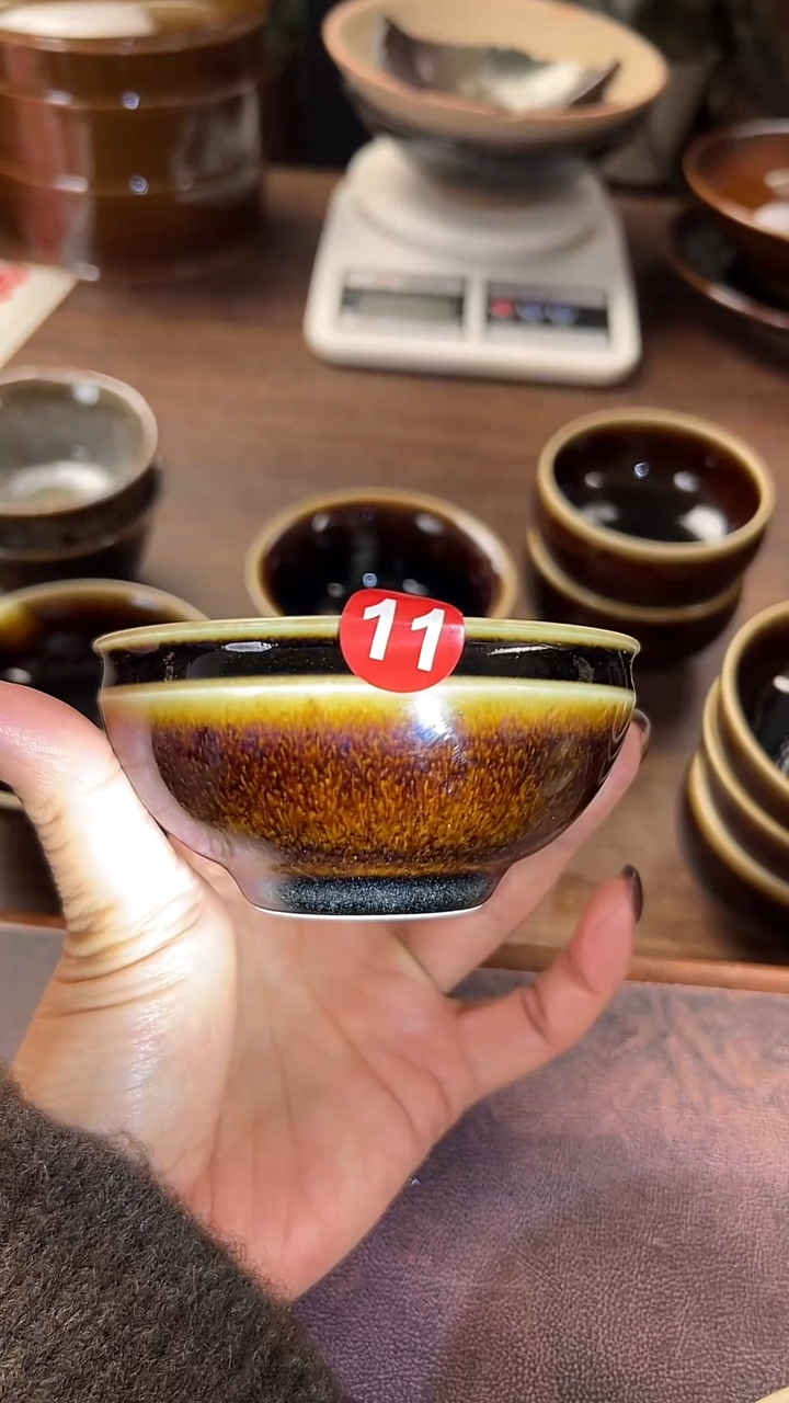 特色窑变色的主人杯