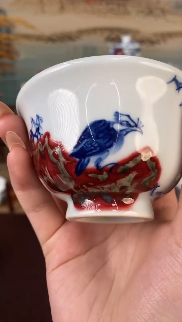 高温釉下景德镇手工手绘茶器5