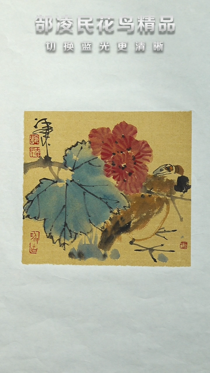 国画郜凌民花鸟作品