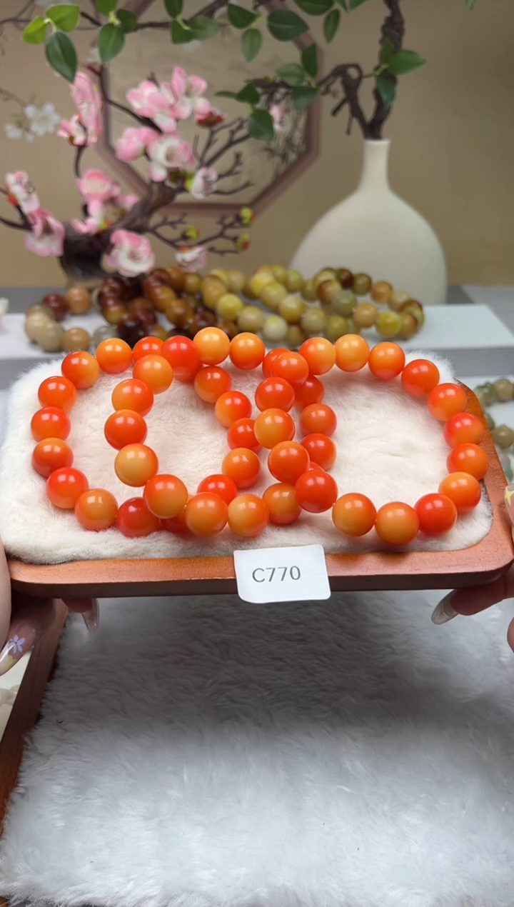 【闪购商品】菩提根/象牙果手串C770圆珠14mm一串随机