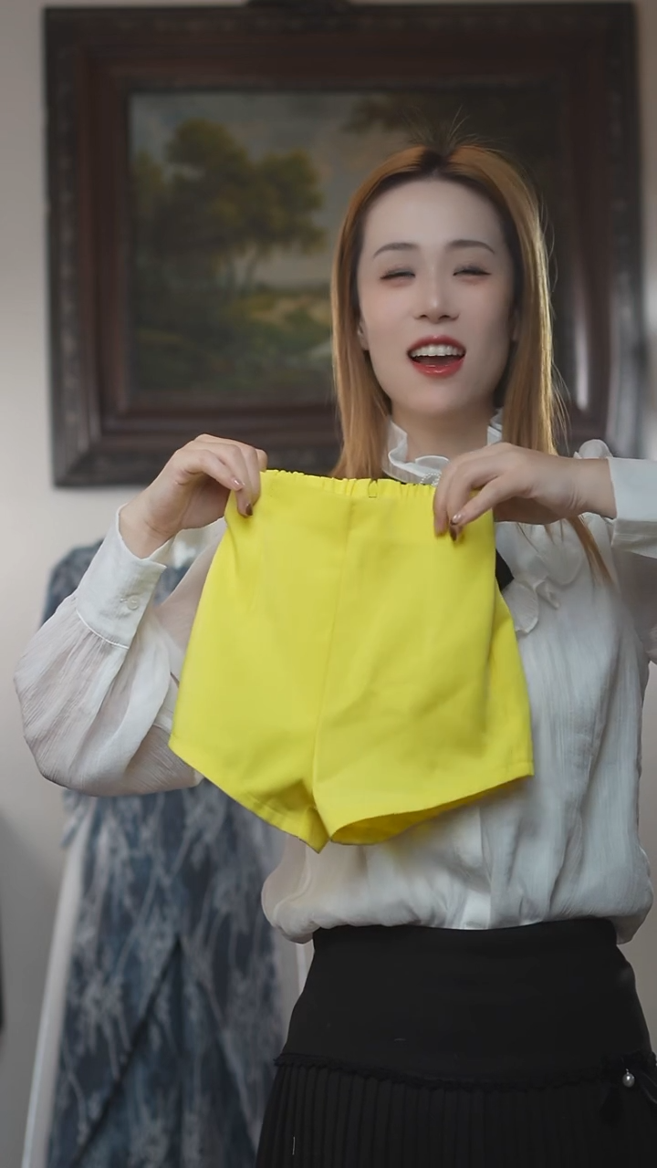 煜*110码黄色短裤艺桐轩儿童潮服