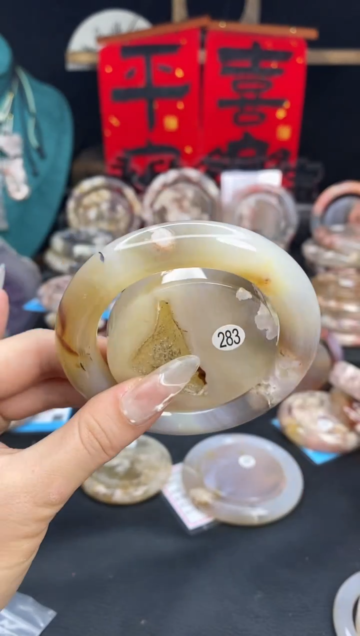 【闪购商品】石英质玉手镯（圆镯）未镶嵌56.9