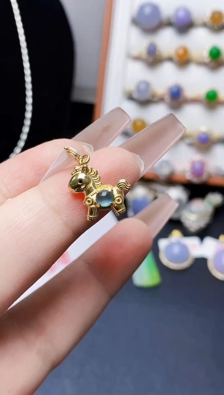 银S925镶嵌戒指翡翠2150