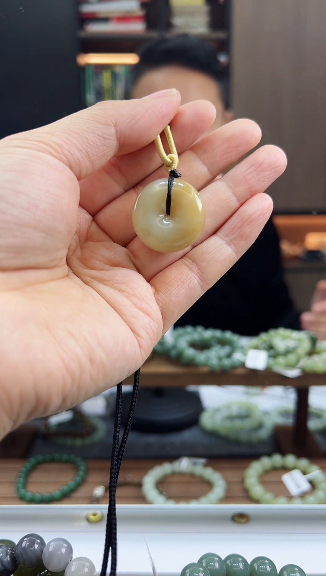 未镶嵌手链和田玉（糖玉）糖玉平安扣25