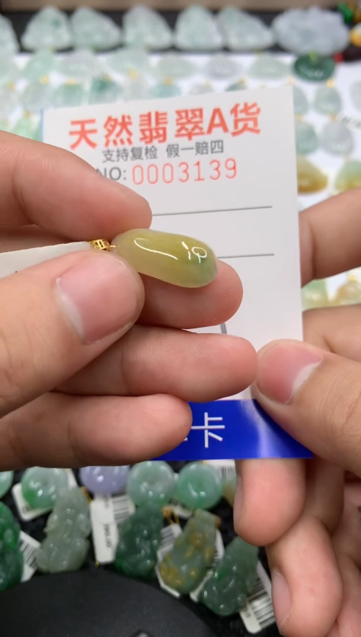 【闪购商品】翡翠颈饰18K金镶嵌11111111111