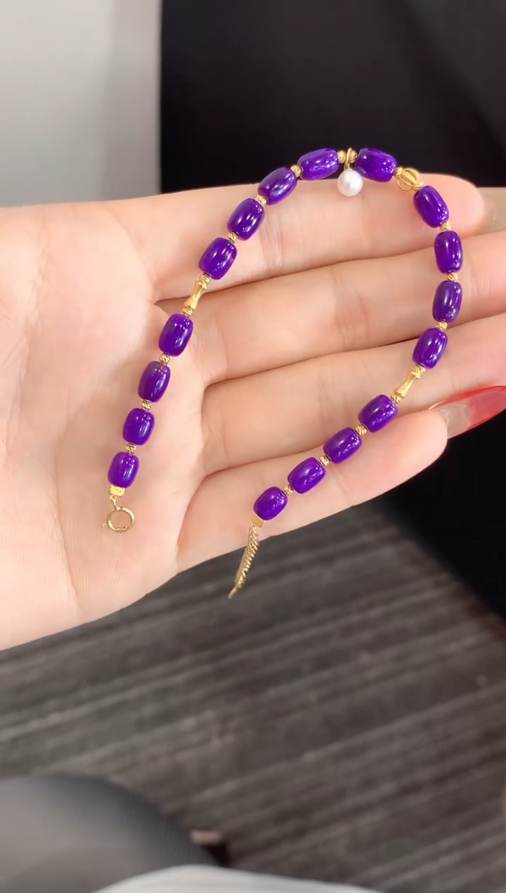 【闪购商品】苏纪石（舒俱来）.18K金镶嵌舒俱来手链