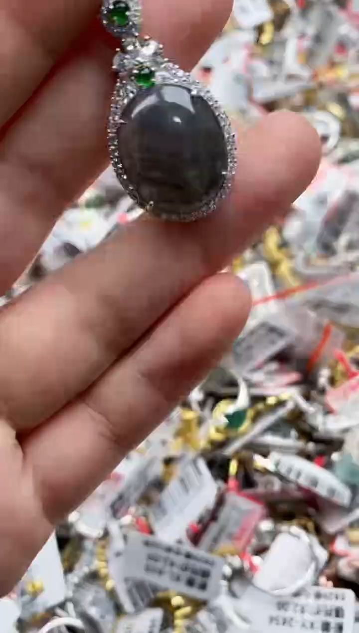 【闪购商品】翡翠戒指银S925镶嵌22222---1