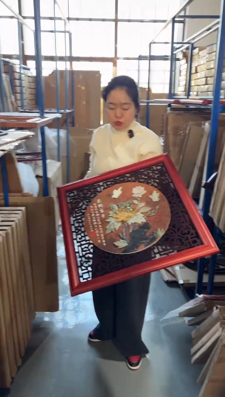 横款60单框花开富贵