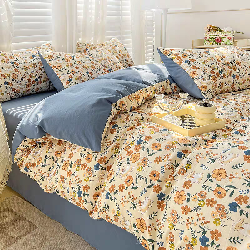 （四季）孤品 清新 提花 碎花 双面被套 