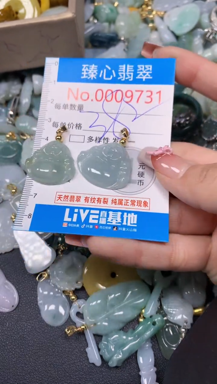 【闪购商品】翡翠颈饰未镶嵌含绳0009731