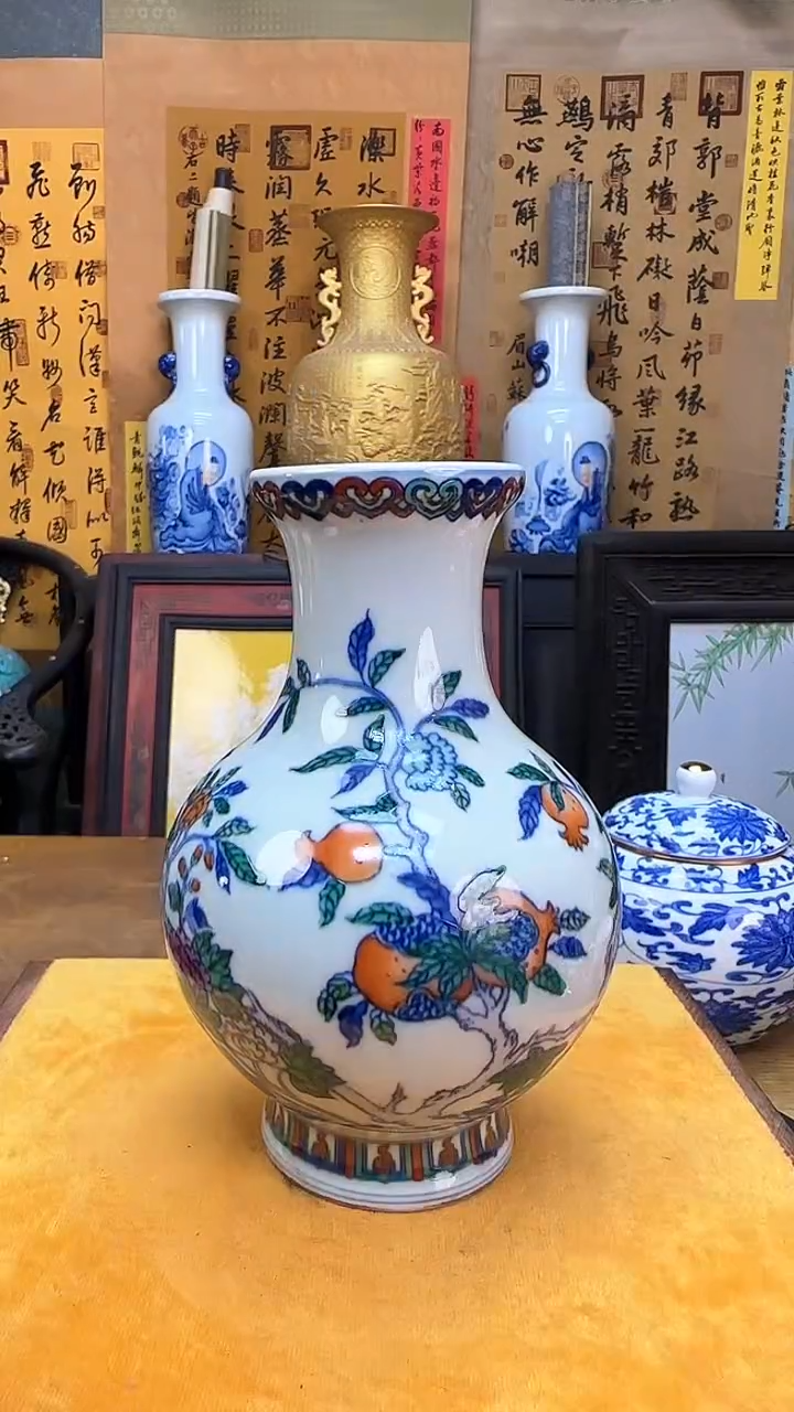 【闪购商品】瓶景德镇陶瓷客厅摆件